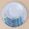 European-style plates, PP plastic plates, with a sense of texture and a high-end feel, are suitable for home living room fruit plates. The color can be customized for export Item Picture